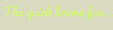 Image with Font Color D2F47D and Background Color D9DABF